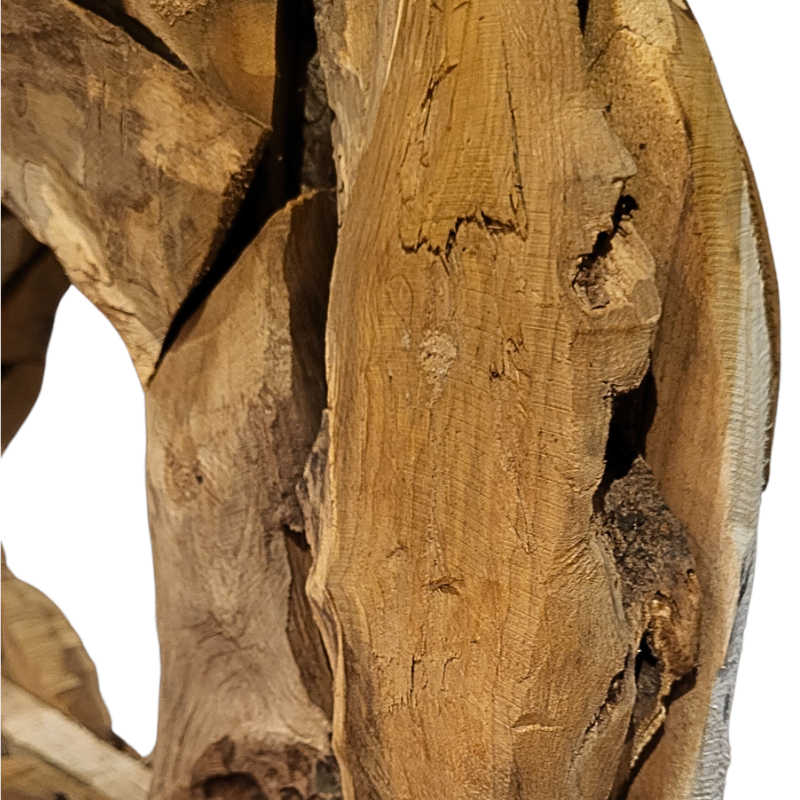 Figurka z drewna erozyjnego – Okrąg 39x10x54cm