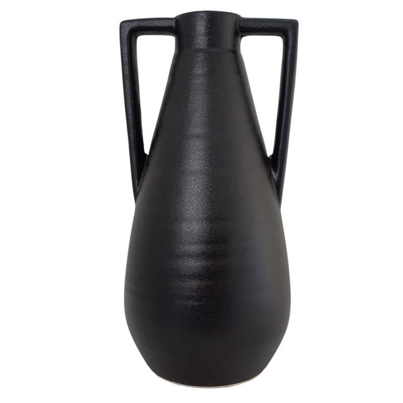 Wazon ceramiczny, czarny 30cm