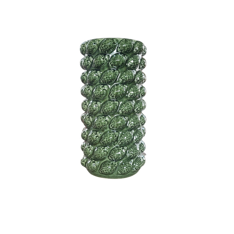 Wazon ceramiczny zielony 18x18x36cm
